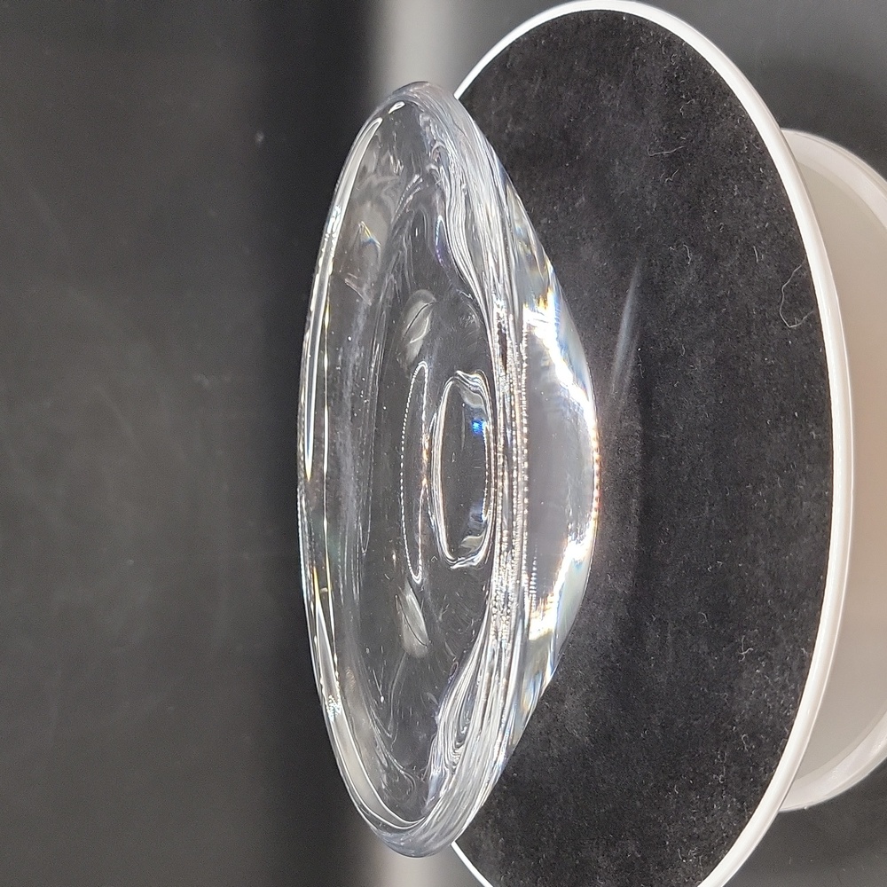Clear Glass Oval Soap Dish